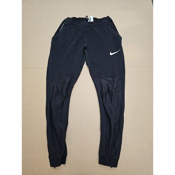 Nike Pro Dri Fit Training Pants Tapered Black BV5515-010 Ankle Zip Size Small - Picture 1 of 16